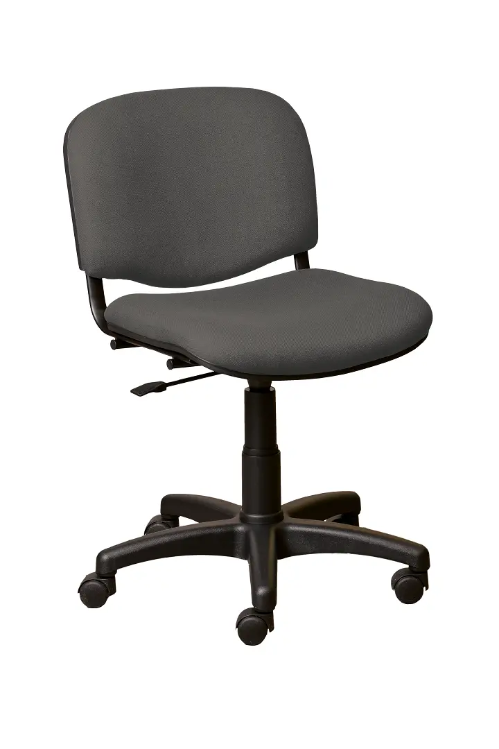 JULIE - 1  židle čalouněná, bez područek a stolku, SUE S 24 - látka tmavě šedá